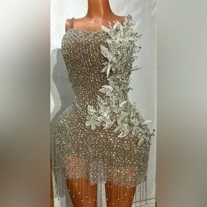 Custom asymmetrical dress